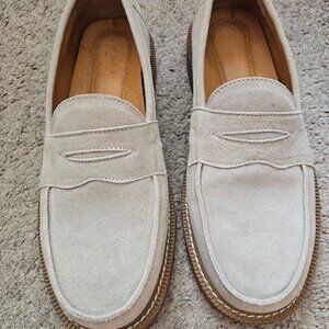 Express Suede Loafers – Men’s 11 | Light Tan | Classic Slip-On